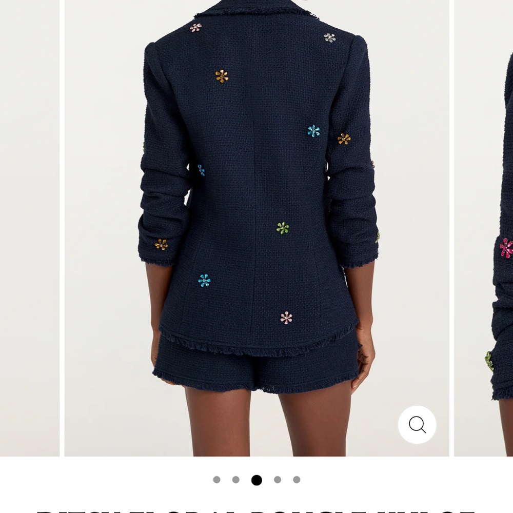 NWT Ditsy Floral Boucle Khloe Blazer and short  – Cinq à Sept - Picture 4 of 9
